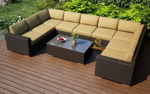 Sofa mây nhựa QD-735