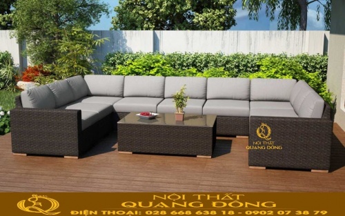 Sofa mây nhựa QD-735