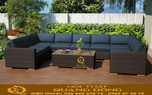 Sofa mây nhựa QD-735