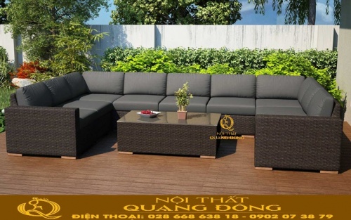 Sofa mây nhựa QD-735