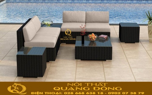 Sofa mây nhựa QD-736