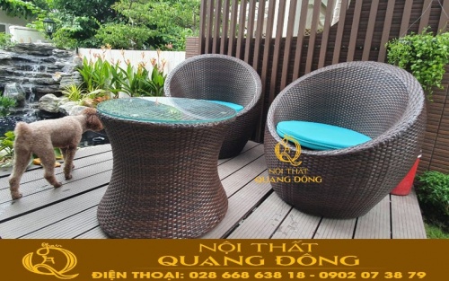 Góc ban công sân vườn thêm sống động, tiện nghi hơn với mẫu ghế dùng cho ban công QD-211