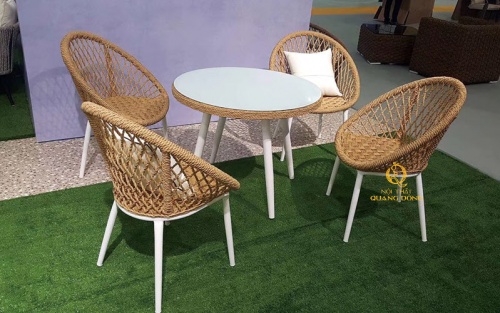 Bàn ghế giả mây QD - 2031