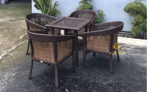 Bàn ghế giả mây QD - 2049