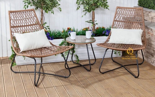 bàn ghế giả mây QD-2059