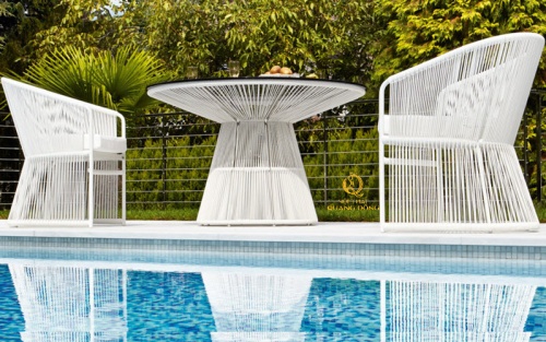 bàn ghế giả mây QD-2063