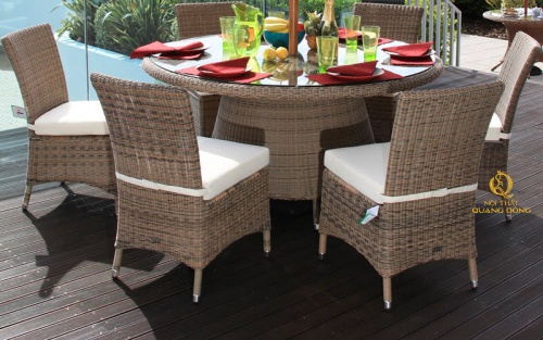 bàn ghế giả mây QD-2068
