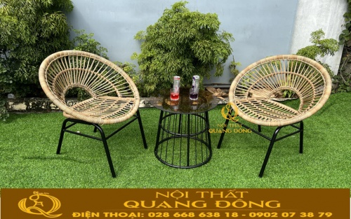 Nội Thất Quang Đông ra mẫu bàn 2 ghế cho ban công ngoài trời Vias Hotel vũng tàu