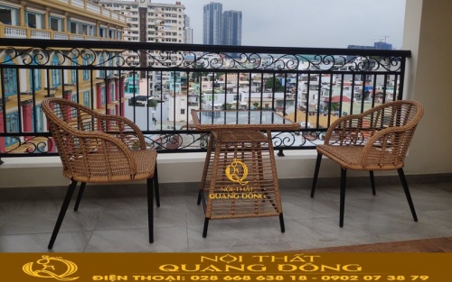 Bàn ghế giả mây QD-2090