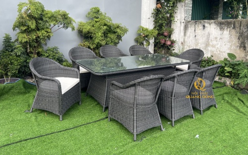 Bàn ghế giả mây QD-2091