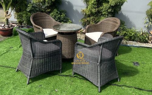 Bàn ghế giả mây QD-2092