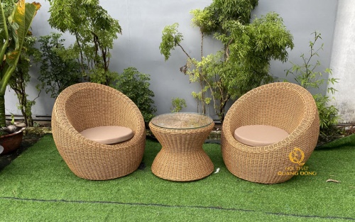 bàn ghế giả mây QD-2094
