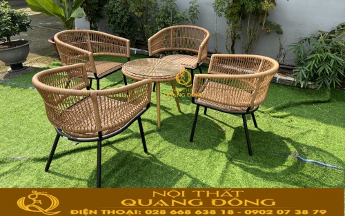 Bàn ghế giả mây QD-2101