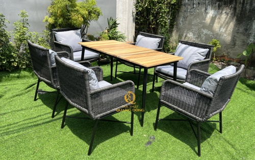 Bàn ghế giả mây QD-2106