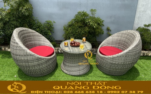 Bàn ghế dùng cho ban công bộ 2 ghế 1 bàn