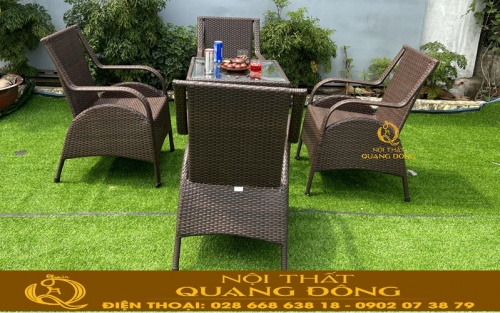 Mẫu ghế giả mây QD-272 | Nội Thất Quang Đông
