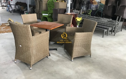Bàn ghế giả mây QD - 273
