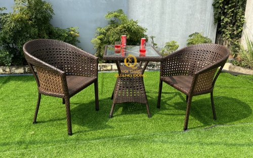 Mẫu bàn 2 dùng cho ban công góc sân vườn QD-274 
