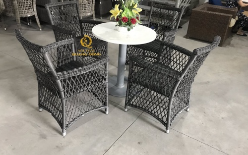 bàn ghế giả mây QD-293