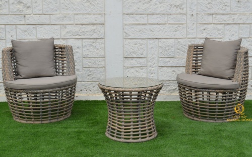 Bàn ghế giả mây QD-294