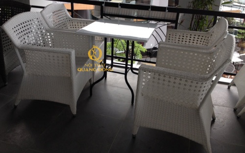 bàn ghế giả mây QD - 303s