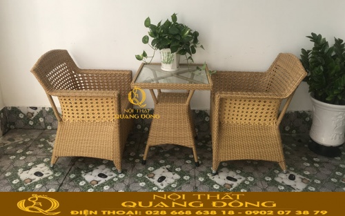 Mẫu bàn 2 ghế cho ban công ngoài trời