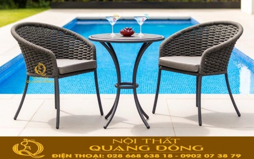 Ghế đan dây dù polyester