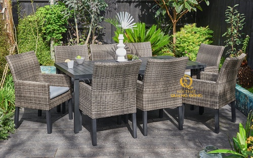 bàn ghế giả mây QD-313