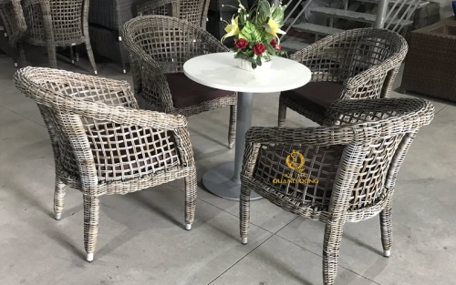 bàn ghế giả mây QD-315
