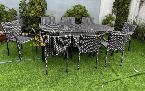 Bàn ghế giả mây QD - 351