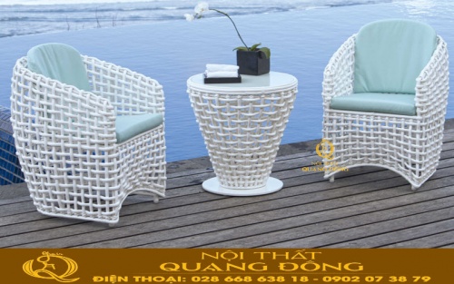 Mẫu ghế ngoài trời giả mây QD-365
