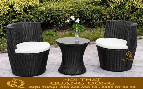 Bàn ghế giả mây QD-367s