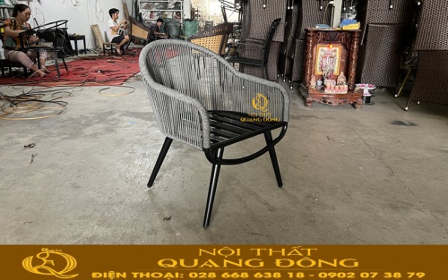 bàn ghế giả mây QD - 373