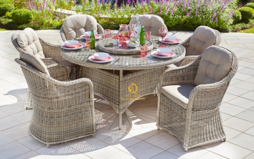 bàn ghế giả mây QD - 381