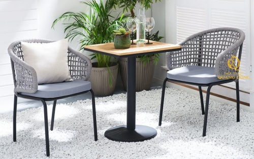 bàn ghế giả mây QD-389