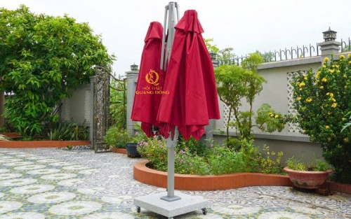 Chất liệu vải dù của dù đôi lệch tâm vuông 2.5m bền đẹp