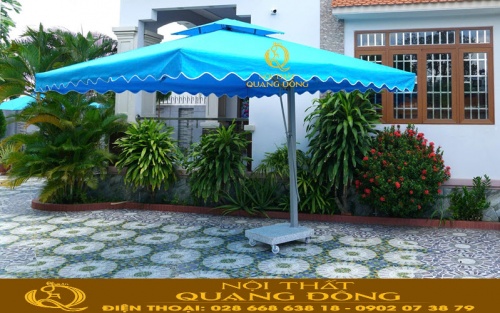 Dù lệch tâm vuông 3.5m có kết cấu chắc chắn và bền bỉ