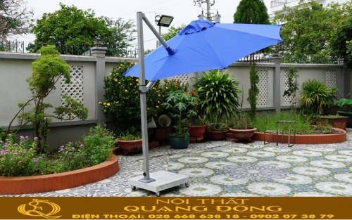 Dù nghiêng lệch tâm tròn 2.9m phù hợp nhiều không gian