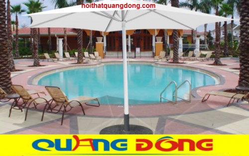 dù đúng tâm 3 mét màu trắng