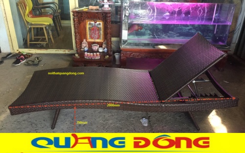 Ghế nằm hồ bơi QD-578 màu nâu