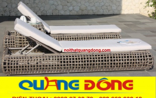 Ghế nằm hồ bơi QD-588 màu nâu