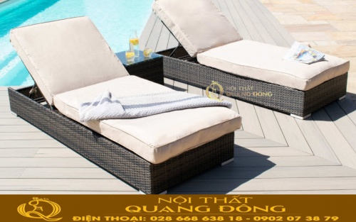 Ghế nằm hồ bơi giả mây QD-1258