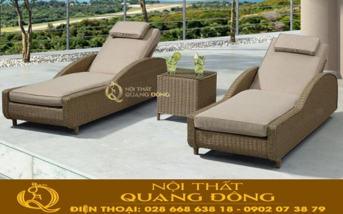 Mẫu ghế nằm thư giãn tắm nắng cho hồ bơi QD-1263
