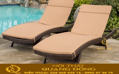 Mẫu ghế nằm thư giãn tắm nắng cho hồ bơi QD-578