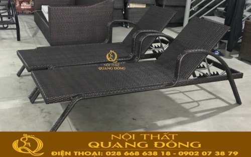 Ghế nằm hồ bơi QD-595 không dùng nệm lót