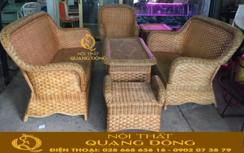 Ghế sofa mây tre đan tự nhiên cho nội thất hiện đại