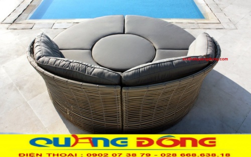 Mẫu giường nằm hồ bơi QD-519