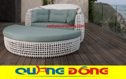 Giường tắm nắng QD-520 màu trắng