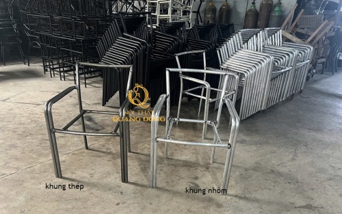 Khung bàn ghế mây nhựa QD - 2100 bằng thép sơn tĩnh điện chắc chắn và bển bỉ