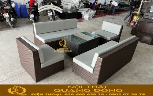 Sofa mây nhựa QD-604 sang trọng